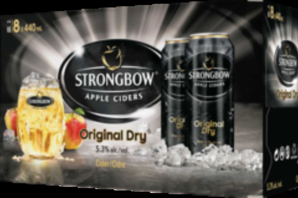Strongbow Dry Apple Cider (8 x 440Ml Cans)