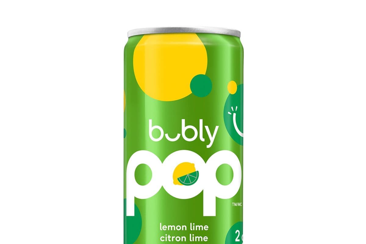 bubly pop citron lime (côté)