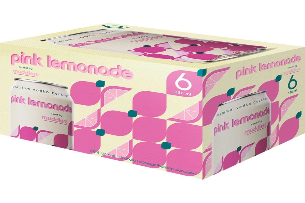 MUDDLERS - VODKA PINK LEMONADE (6X355ML) (1 x 355ML)