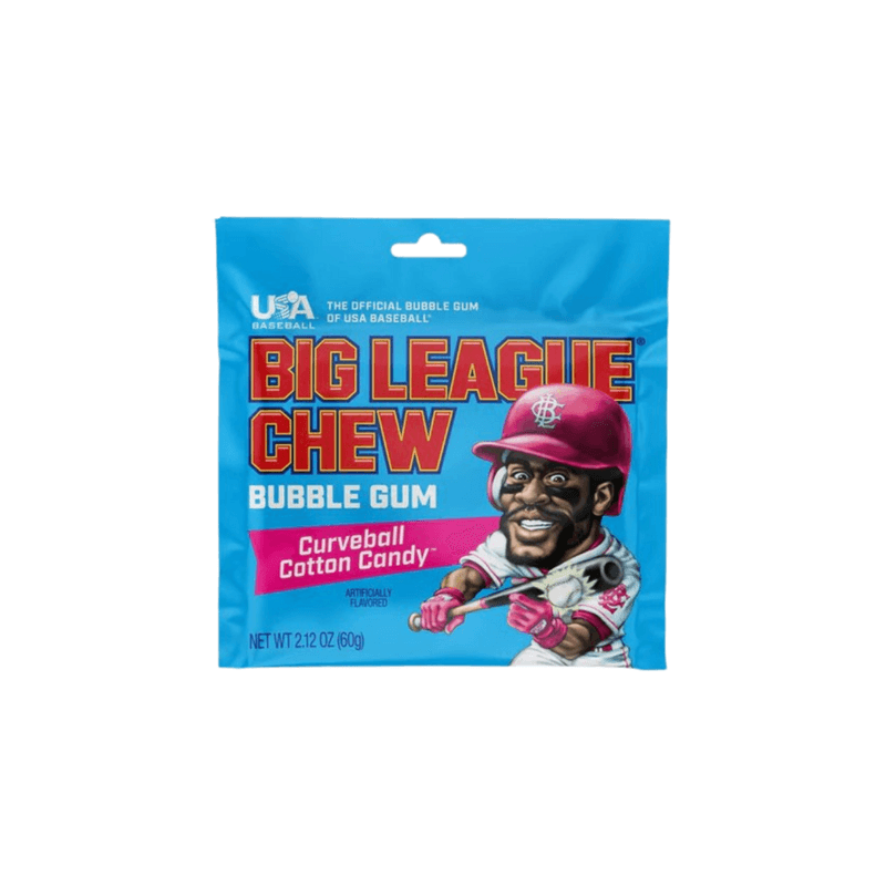 Curveball Cotton Candy Big League Chew Bubble Gum - USA (60g)