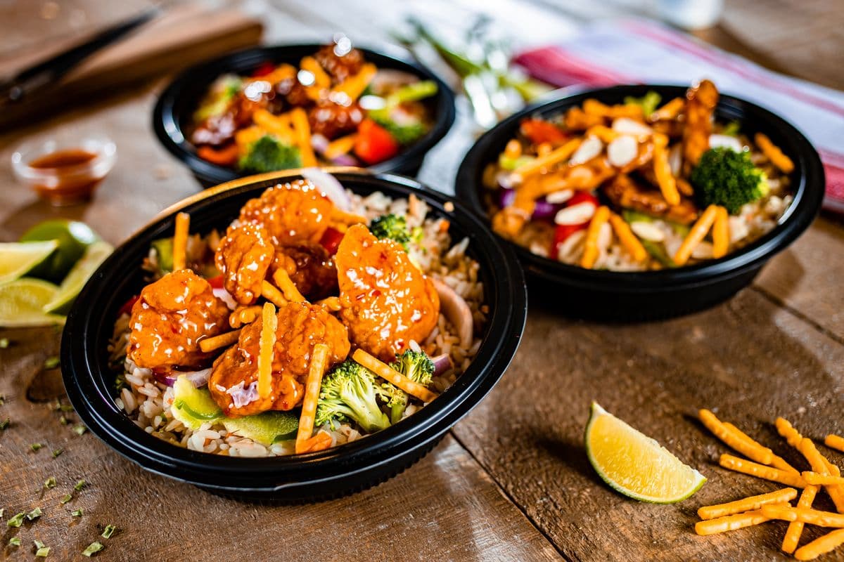 Riz poulet croustillant asiatique