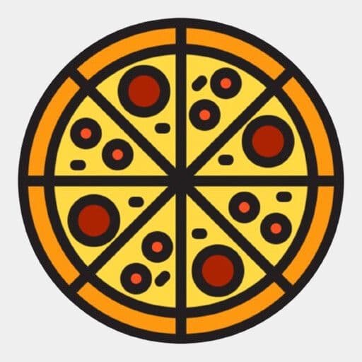 13" Veggie lover pizza