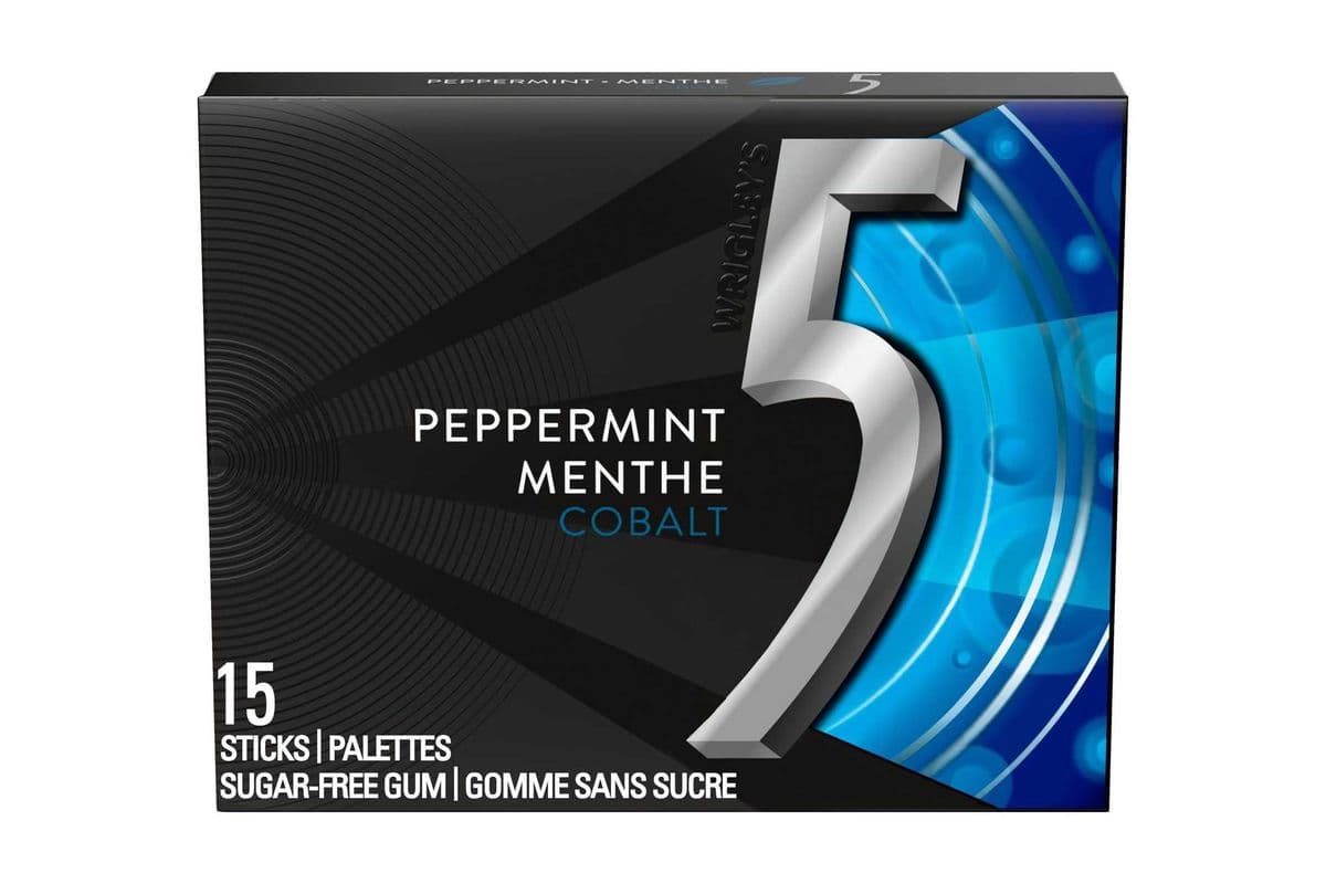 Five Gum - Peppermint (15 Sticks) (5 Cal)