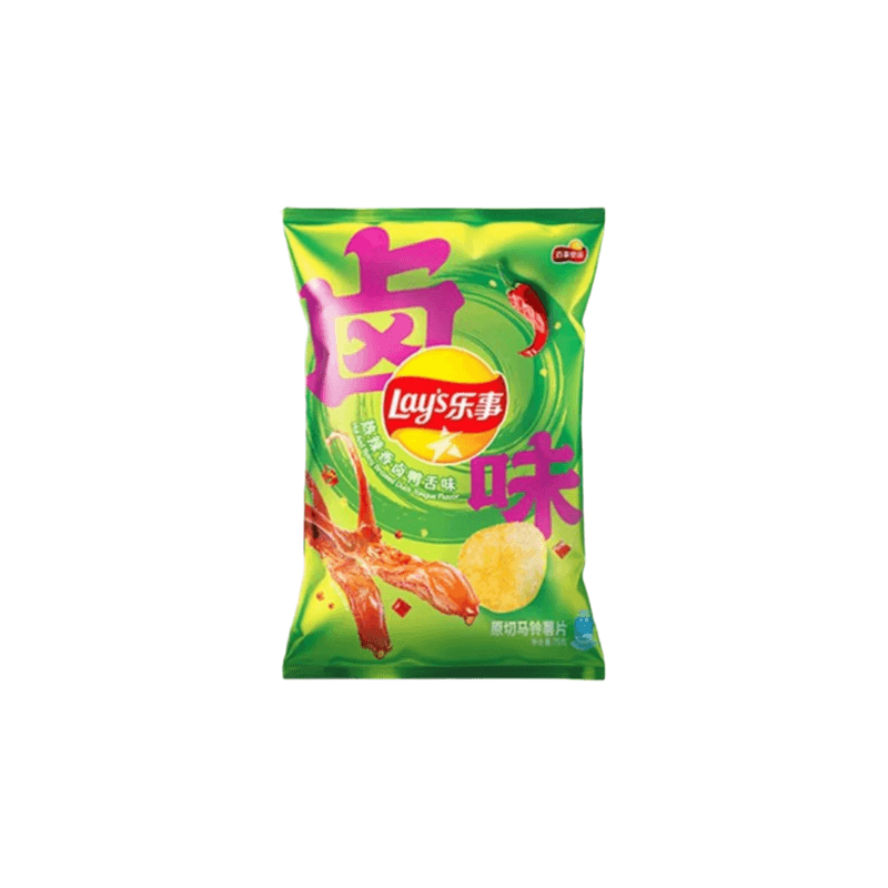 Braised Duck Tongue Lay's Chips - China (70g)