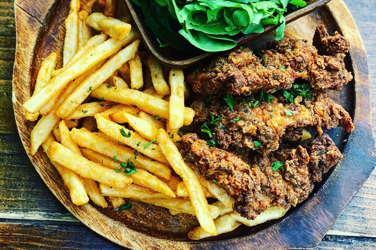 Herb Fried Chicken Dinner