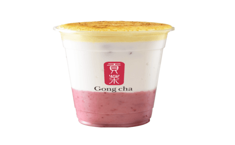 Crème Brulee Strawberry Latte / LATTÉ AUX FRAISES AVEC CRÉME BRULÉE