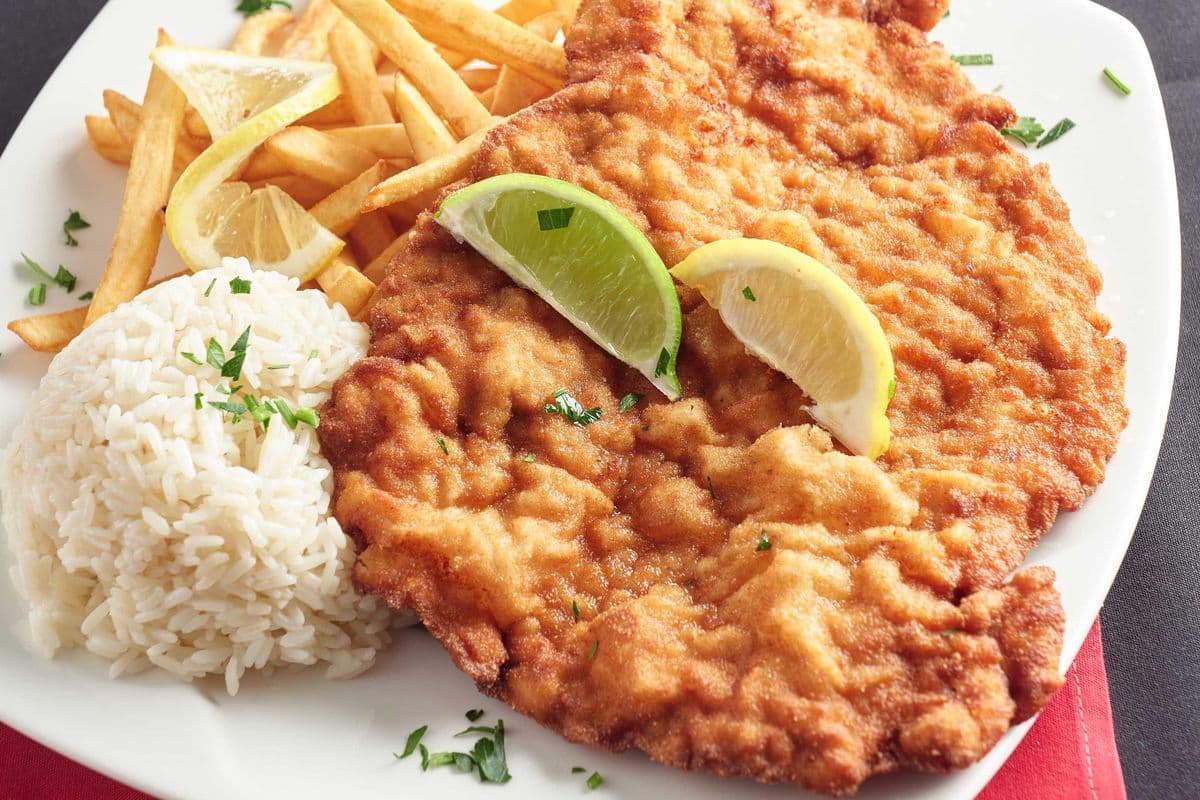 Pork Schnitzel Plate-Size