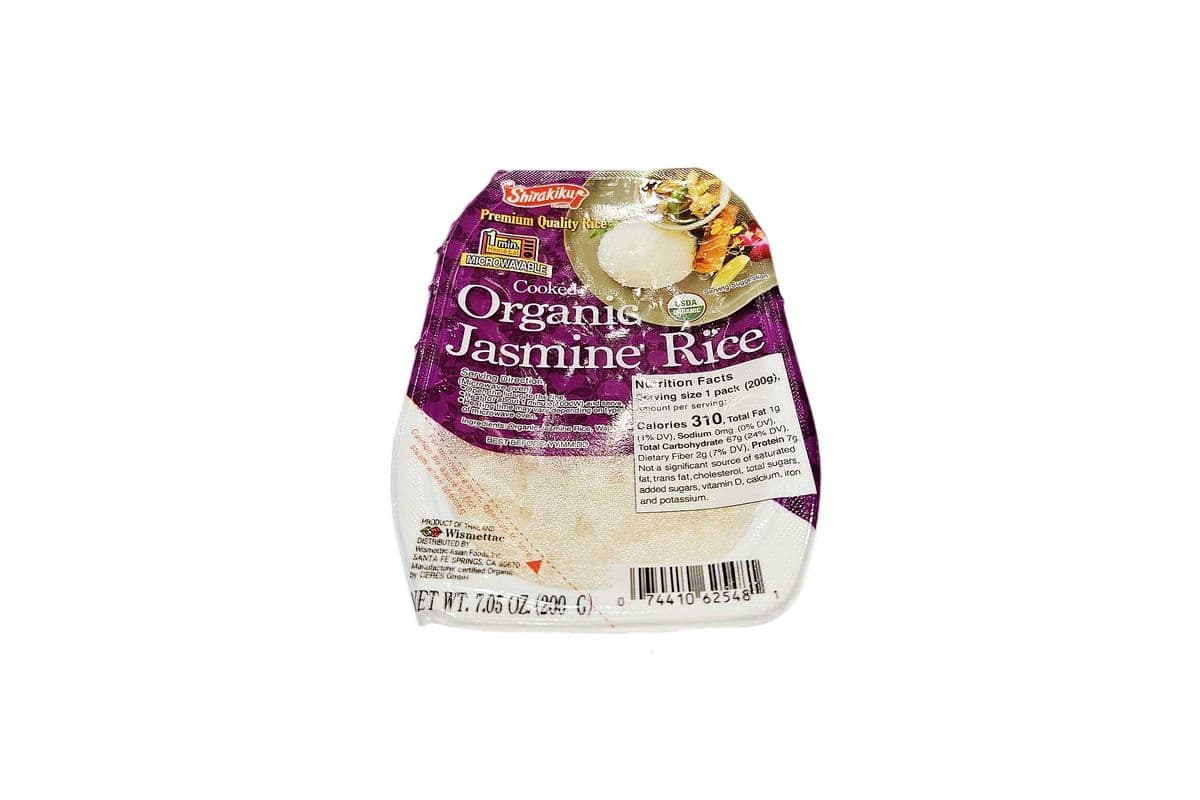 Shirakiku Cooked Organic Jasmine Rice(一分钟即食有机茉莉香米)