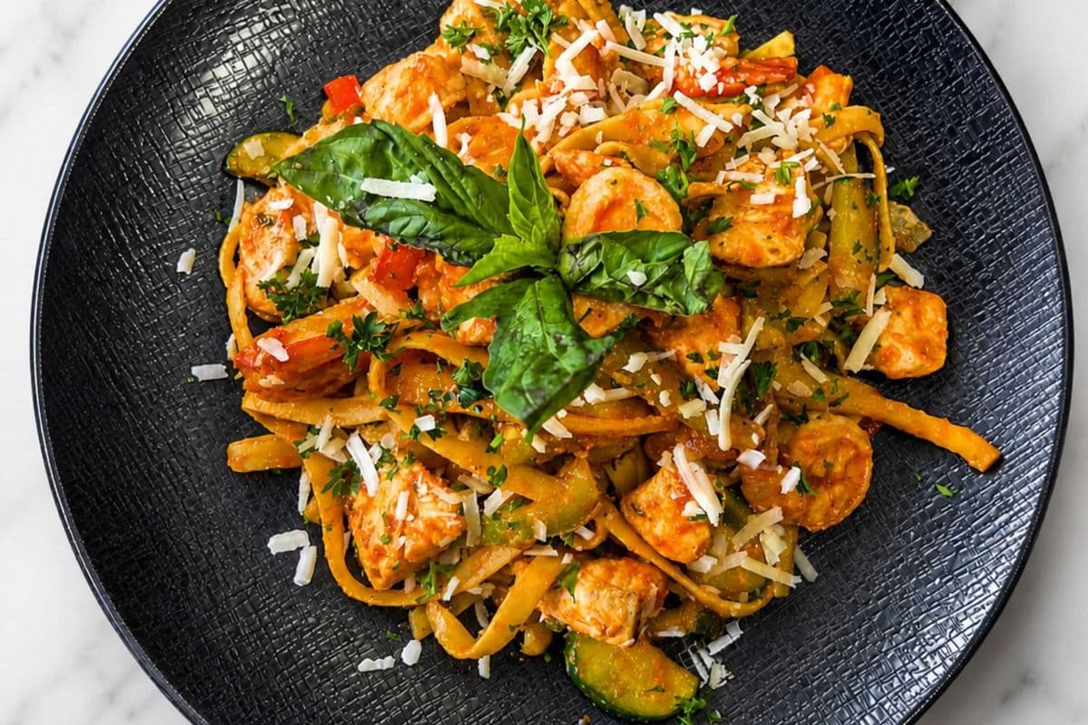 Seafood Fettuccini Marinara