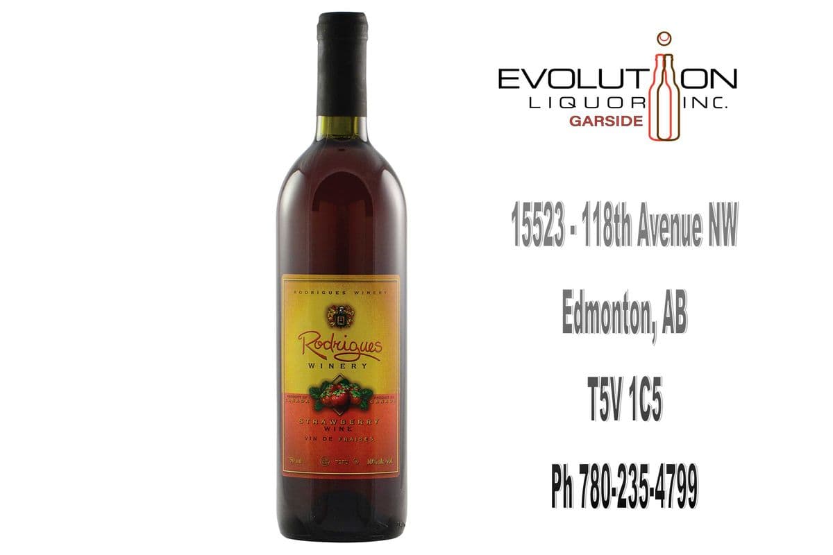 Rodrigues Strawberry Wine (1 x 750ml Glass Bottle)