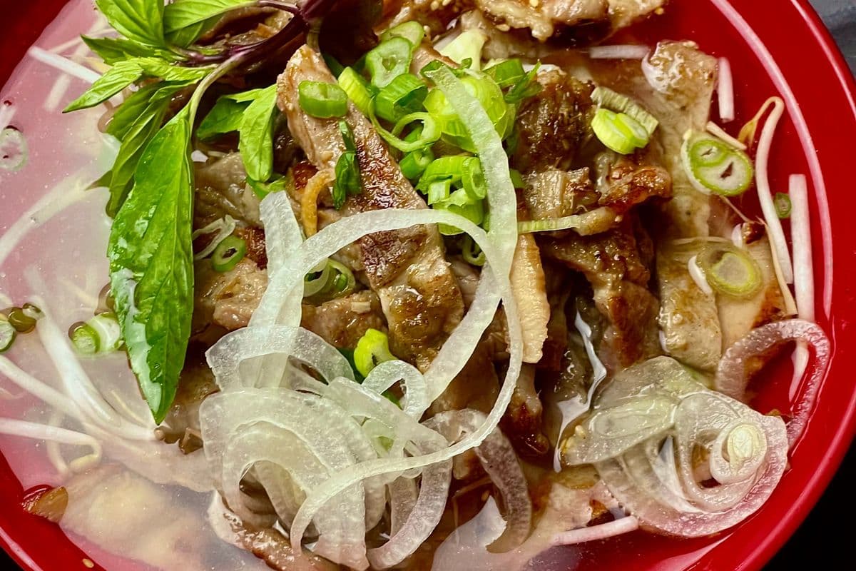 1309. BBQ Pork Noodle Soup Combo