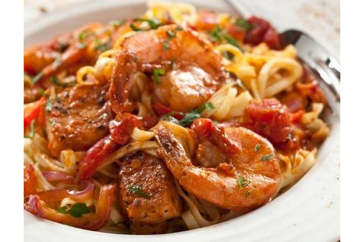 Jambalaya Fettuccini Pasta