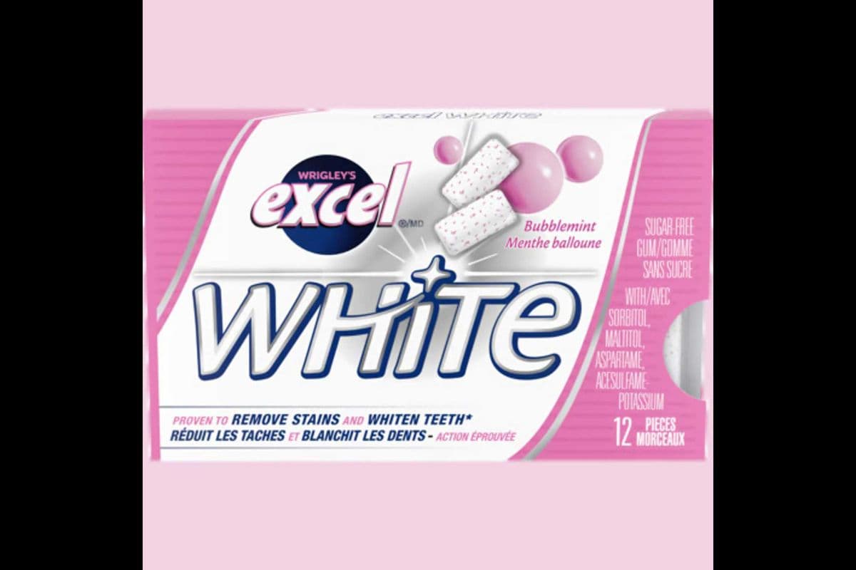 Excel White Bubblemint (12 Pieces)