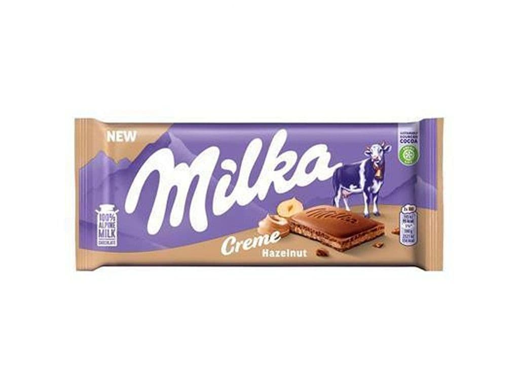 Milka Hazelnut Creme Chocolate Bar