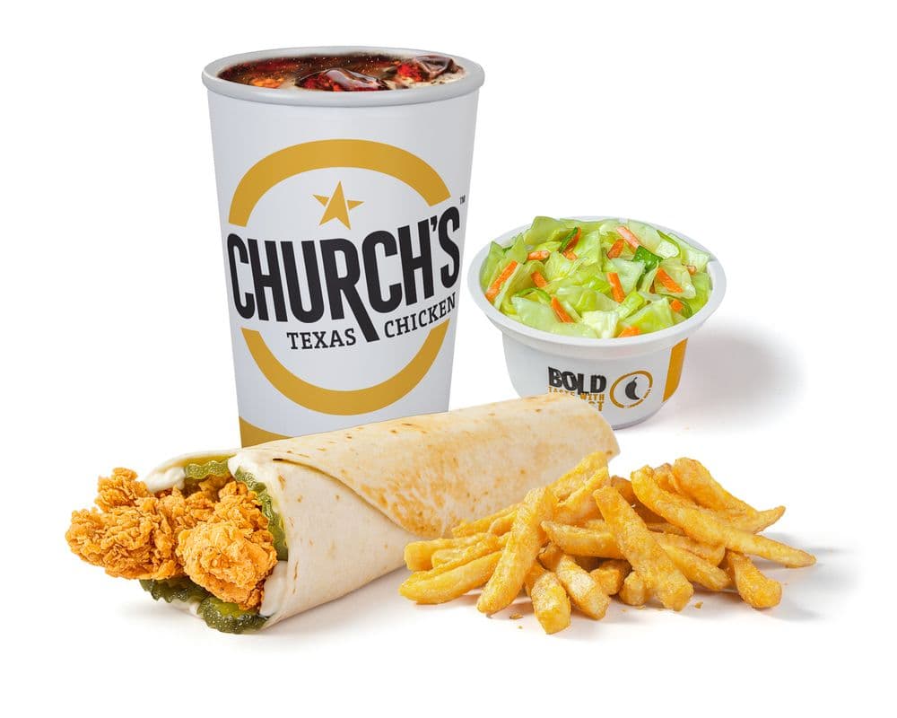 Texan Chicken Wrap Texas-Size Combo