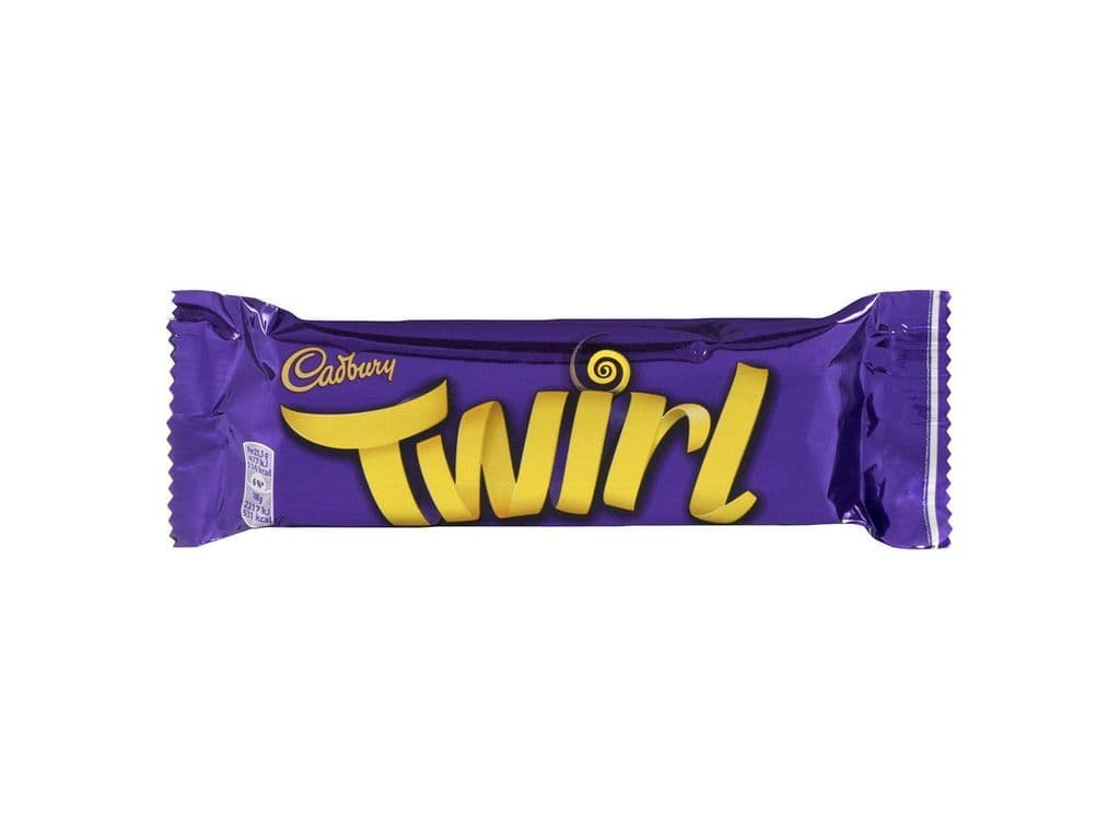 Cadbury Twirl Creamy Chocolate Candy Bar UK 43g