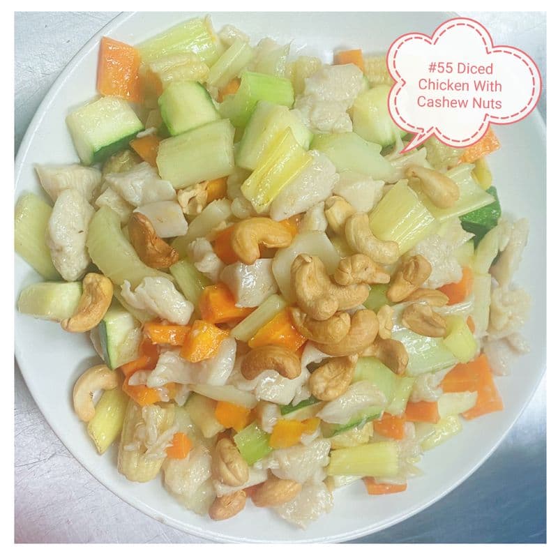 55. Diced Chicken with Cashew Nuts