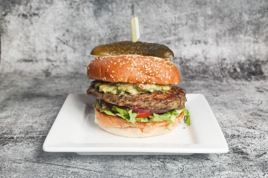 Black Bean and Avocado Burger