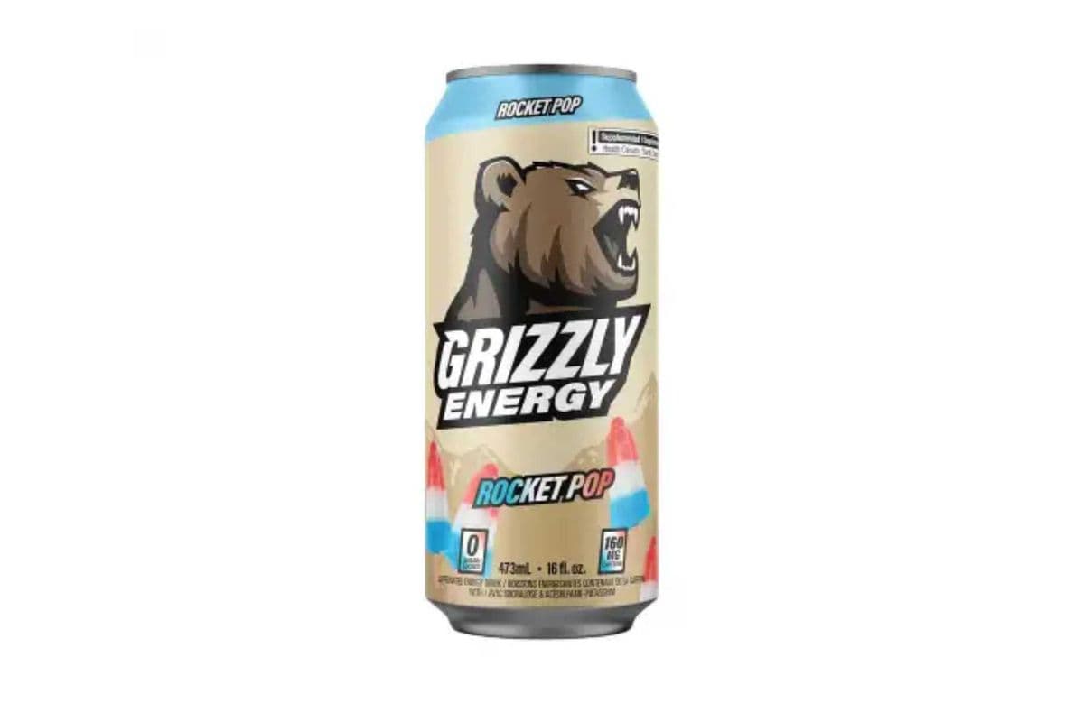 Grizzly Rocket Pop Energy Drink