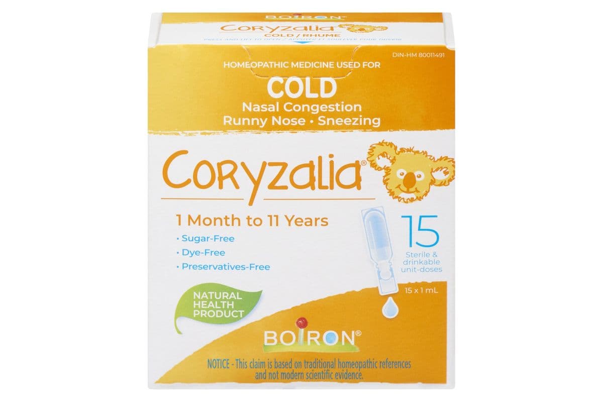 Coryzalia Cold Solution Homeopathic (15x1ml)