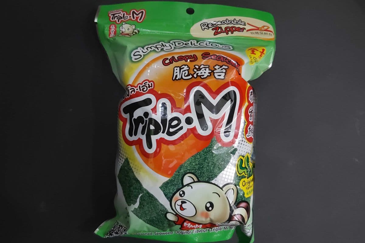Triple-M Crispy Seaweed Original 36g (Vert)