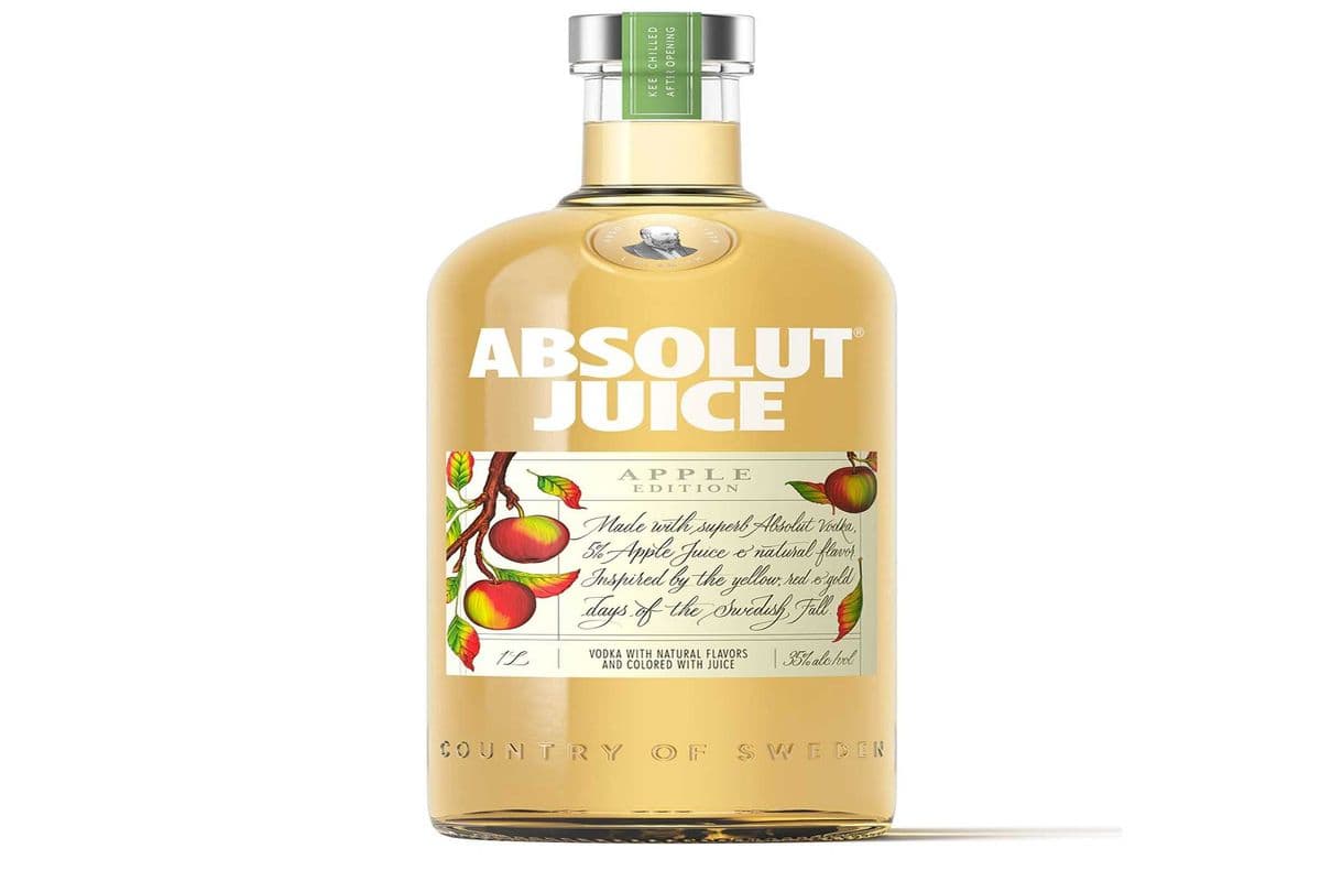 ABSOLUT APPLE JUICE VODKA 750 ML (1 x 750 ML)
