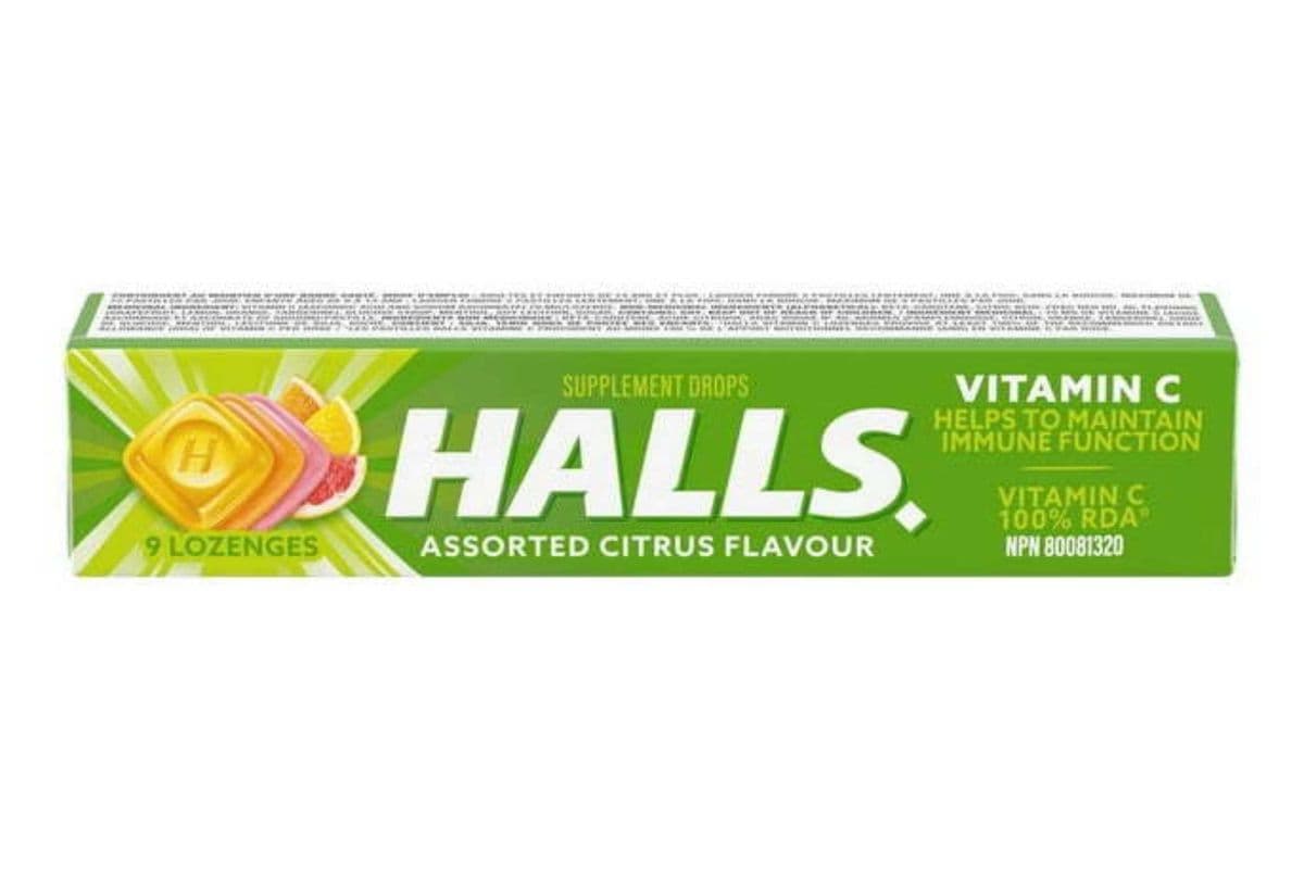 Halls Defense Vitamin C Assorted Citrus Drops 9ct