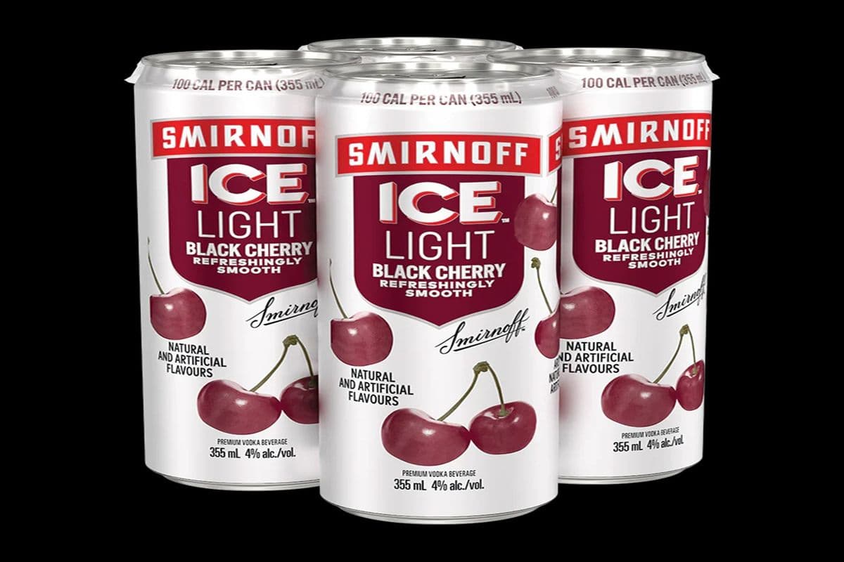 Smirnoff Ice Light Black Cherry 4Cans (4 x 355ml)