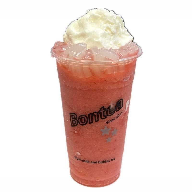 Strawberry w/ Lychee & Ice Cream / 雪糕草莓捞椰冰沙