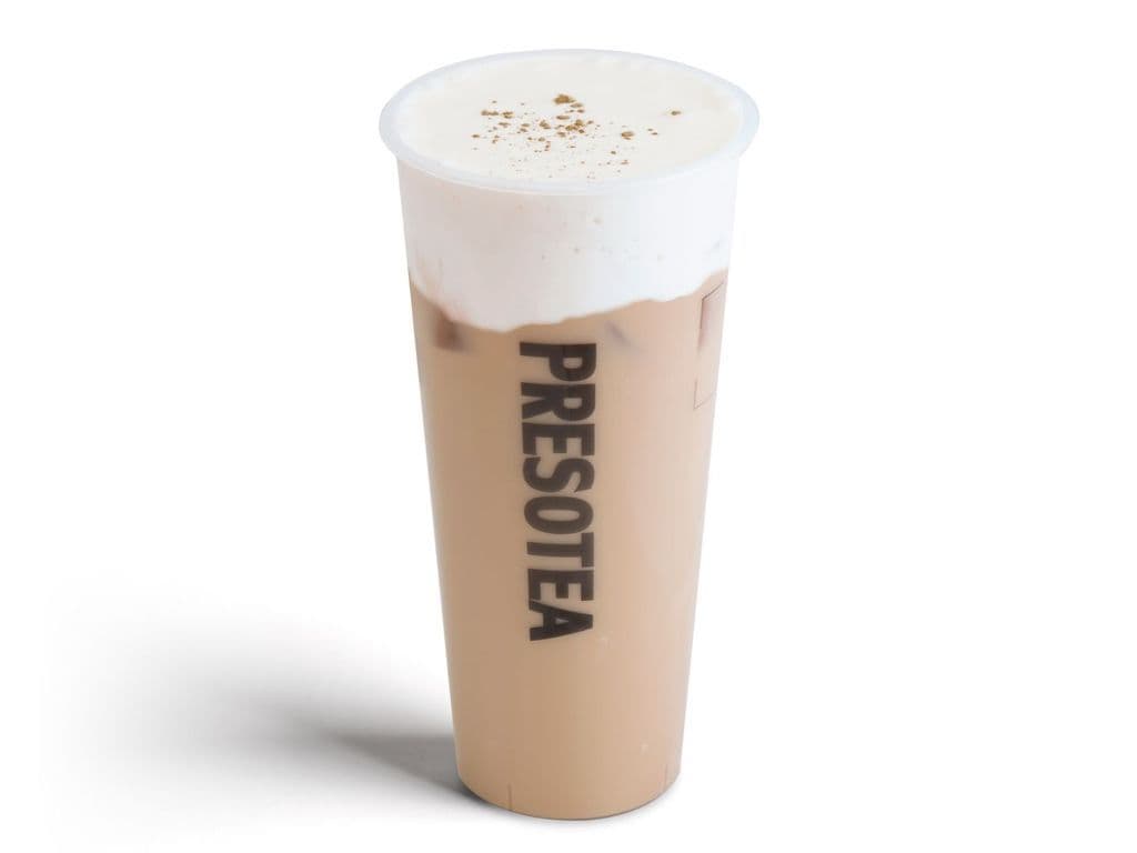 Thé au lait Assam avec mousse au fromage sucré / Salted Milk Foam Assam Milk Tea