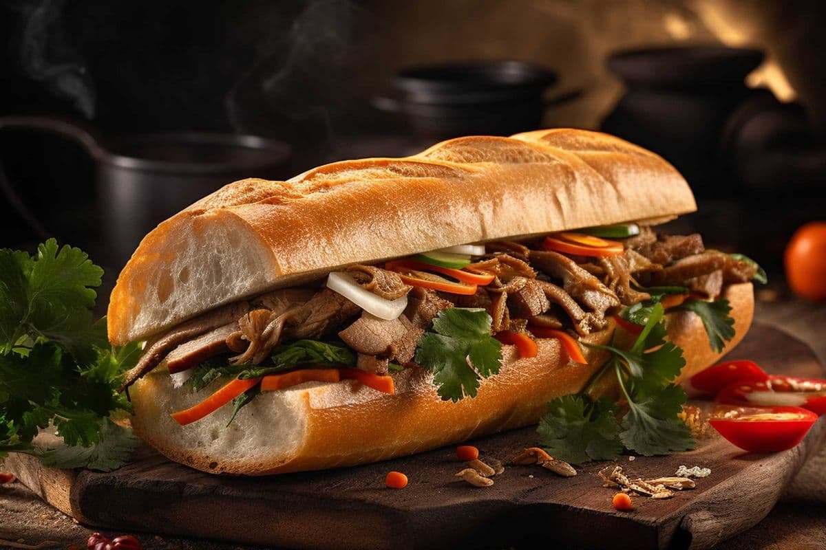 Roasted Pork Sub( Bánh Mì Heo Quay)