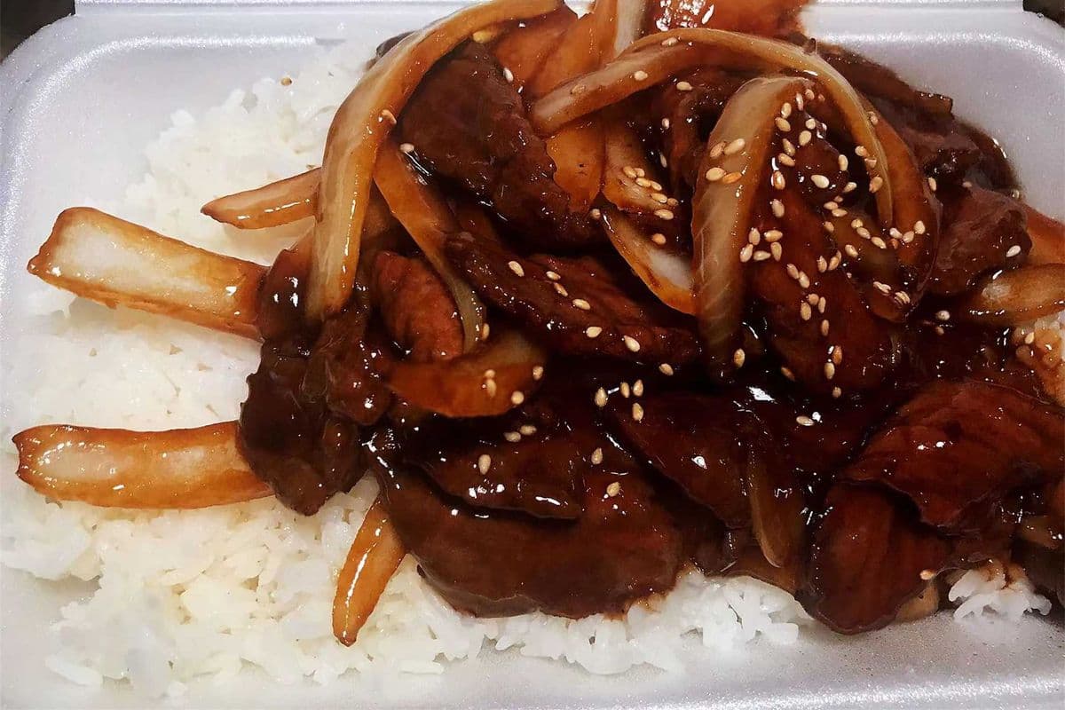 8. Teriyaki Beef with Rice 照烧牛肉饭