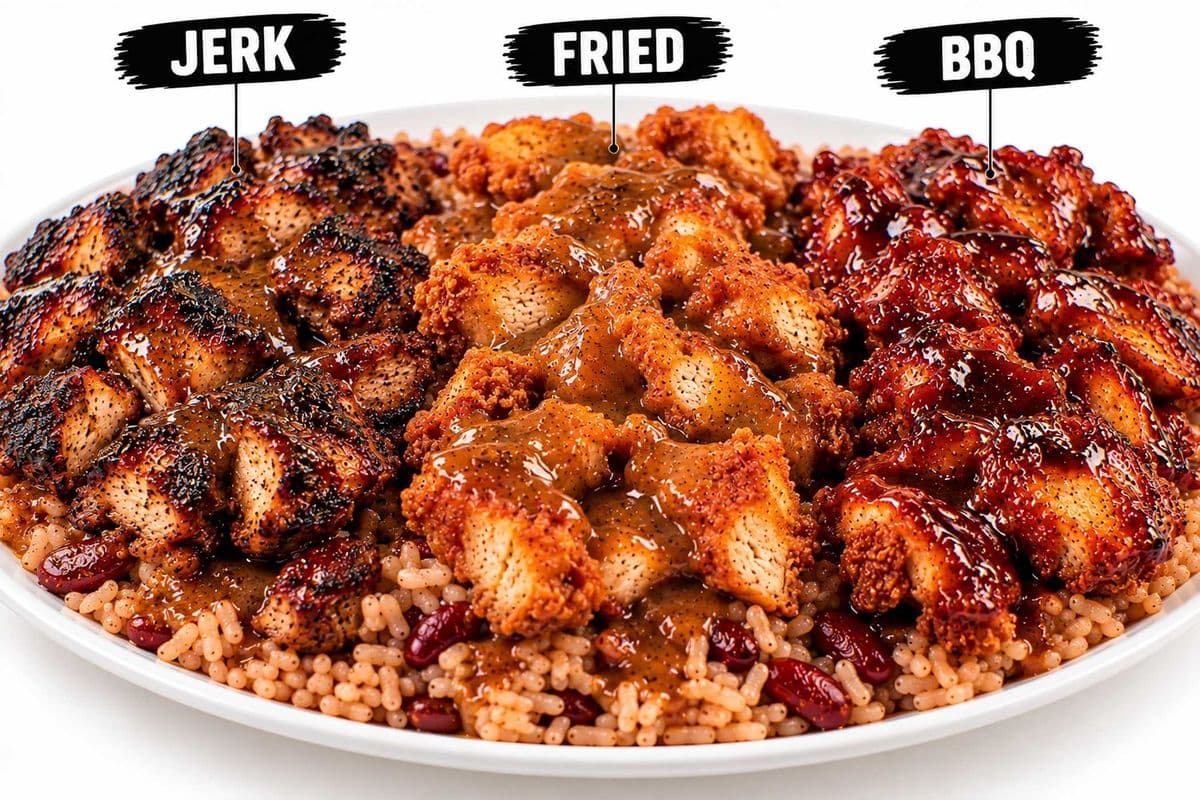Boneless chicken Plate on Rice