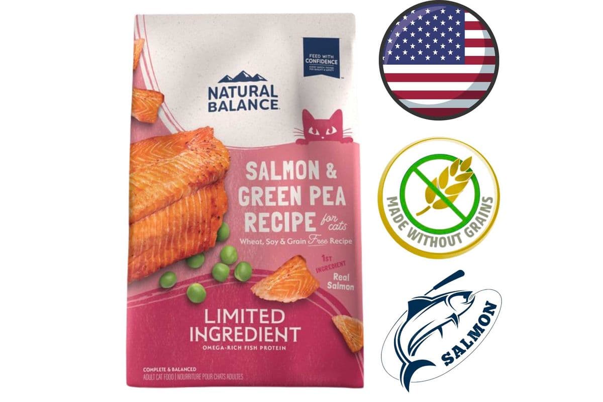 Natural Balance - Limited Ingredient Diet Green Pea & Salmon Dry Cat Food - 4 lb