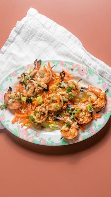 A2. Grilled Shrimp Skewers (3 pcs)