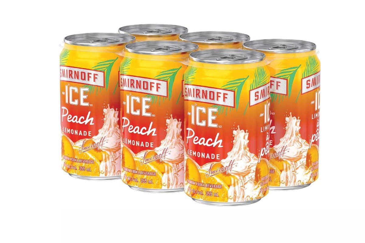 Smirnoff Ice Peach Lemonade (6 x 355 ml Cans)