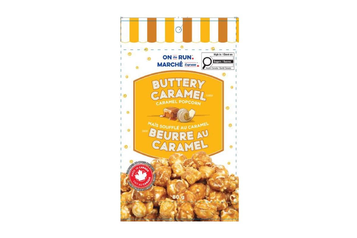 Marché Express Beurre au Caramel Maïs Soufflé (80g) 77149 / On The Run Buttery Caramel Popcorn (80g) 77149