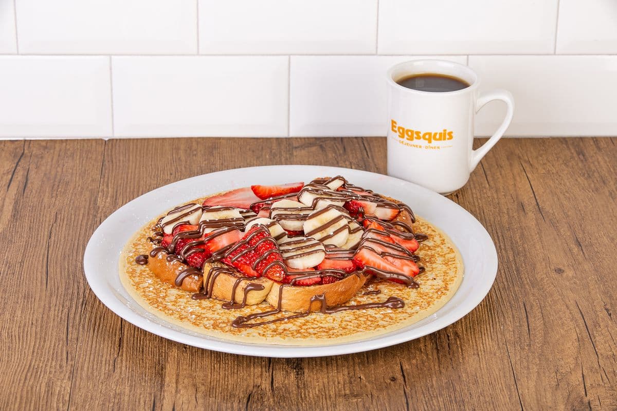 Delight fraises, bananes et chocolat noisette / Strawberries, Bananas, and Hazelnut Chocolate Delight