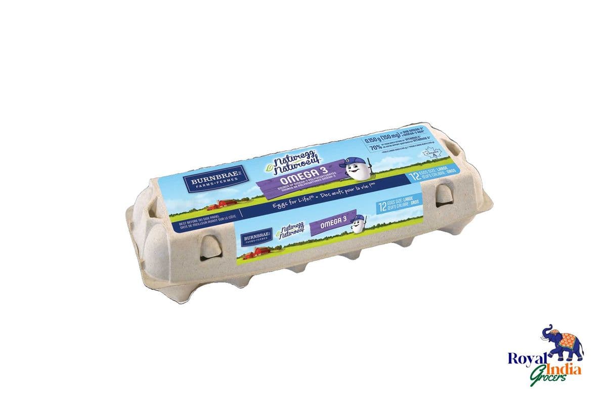 Burnbrae Omega-3 White Eggs (1 dozen)