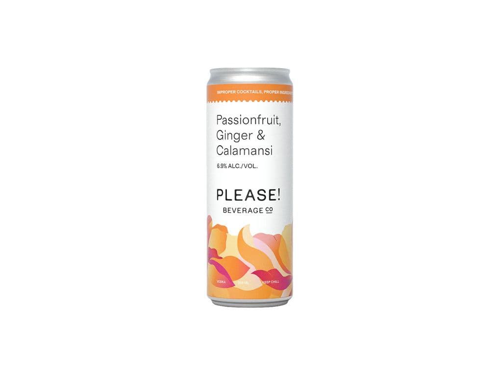 Please Cocktails- Passionfruit, Ginger & Calamansi (355ml)