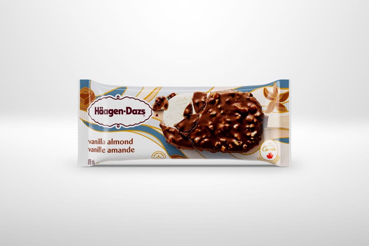 Haagen-Dazs Vanilla Almond Bar (88 ml)