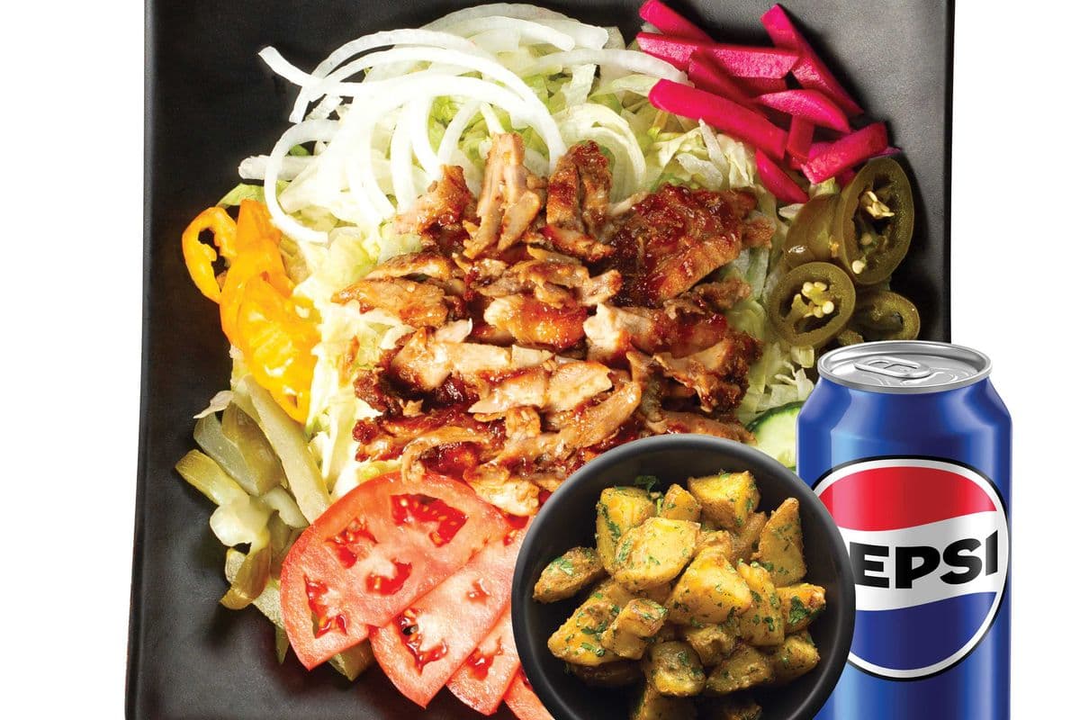 Beef Shawarma Salad Bowl Combo