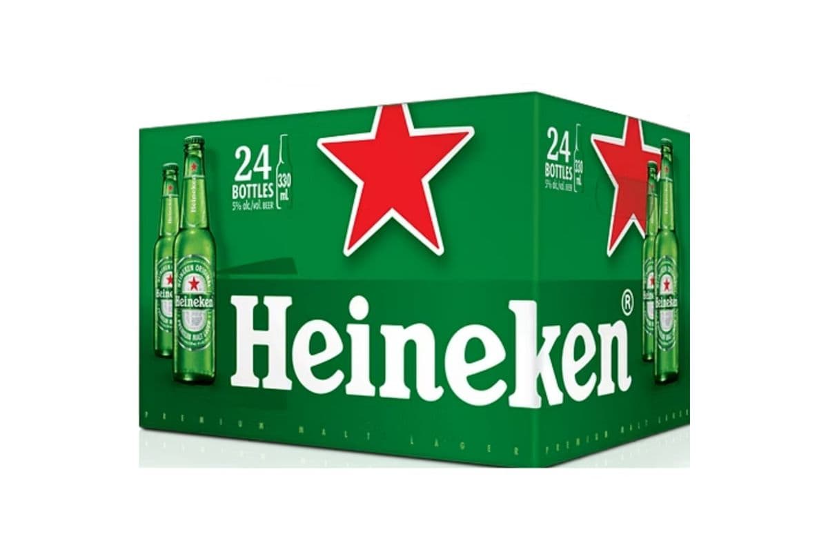 Heineken Lager (24 x 341 ml Cans)