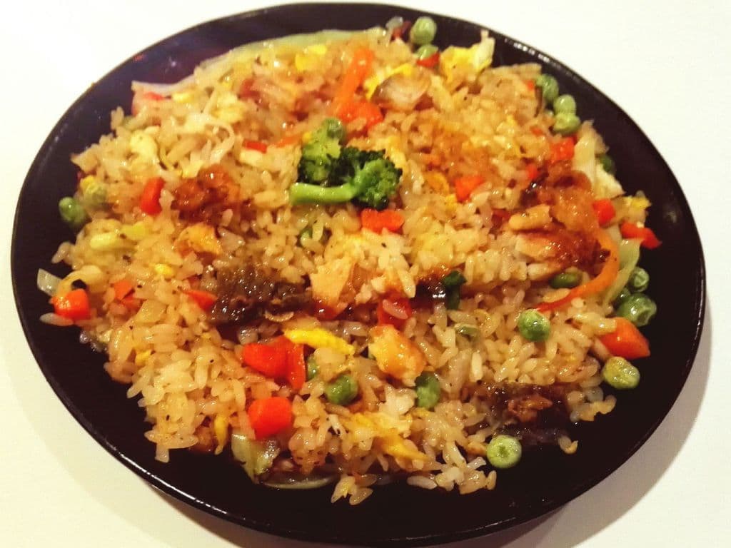 I03. BBQ Eel Fried Rice Teppanyaki