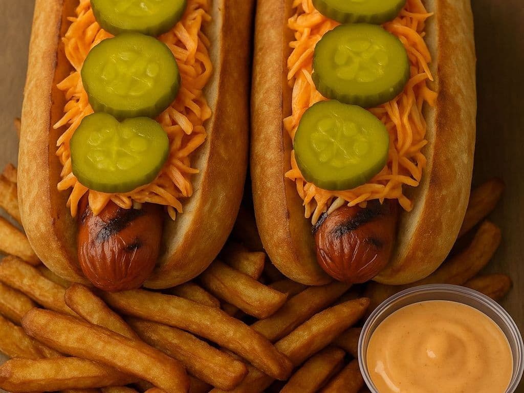 ASSIETTE DE 2 HOT DOGS GEANT