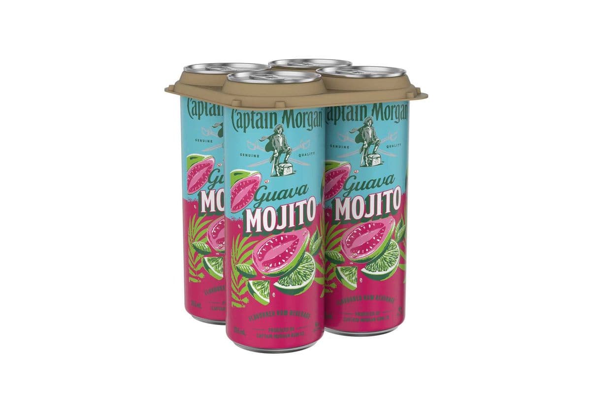 CAPTAIN MORGAN GUAVA RUM MOJITO 355ML 4PK CAN (1 x 355 ml)