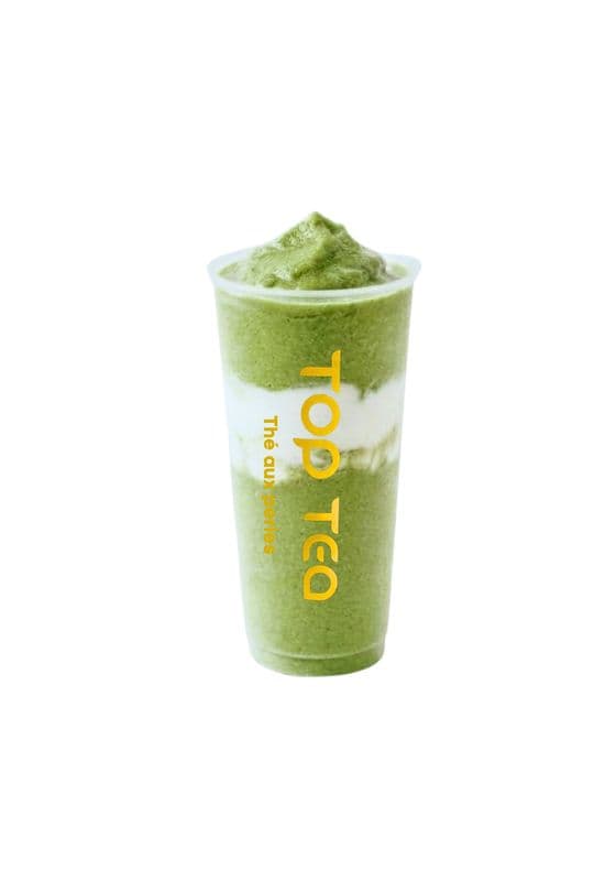 F3 Matcha cheese slush / /Frappé glacé au matcha avec mousse au fromage