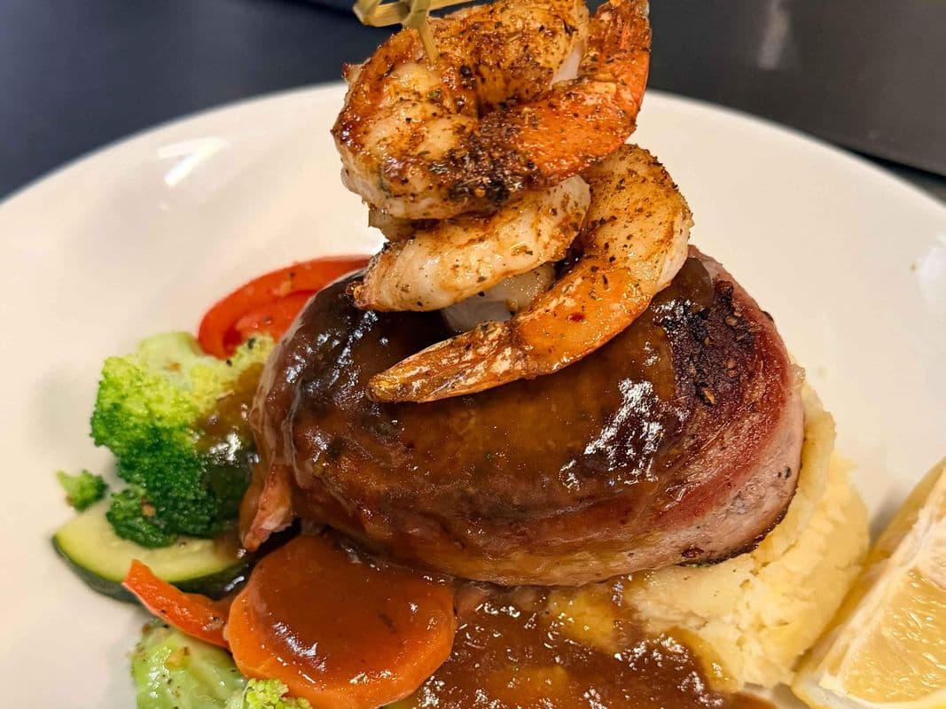 Steak & Garlic Shrimp