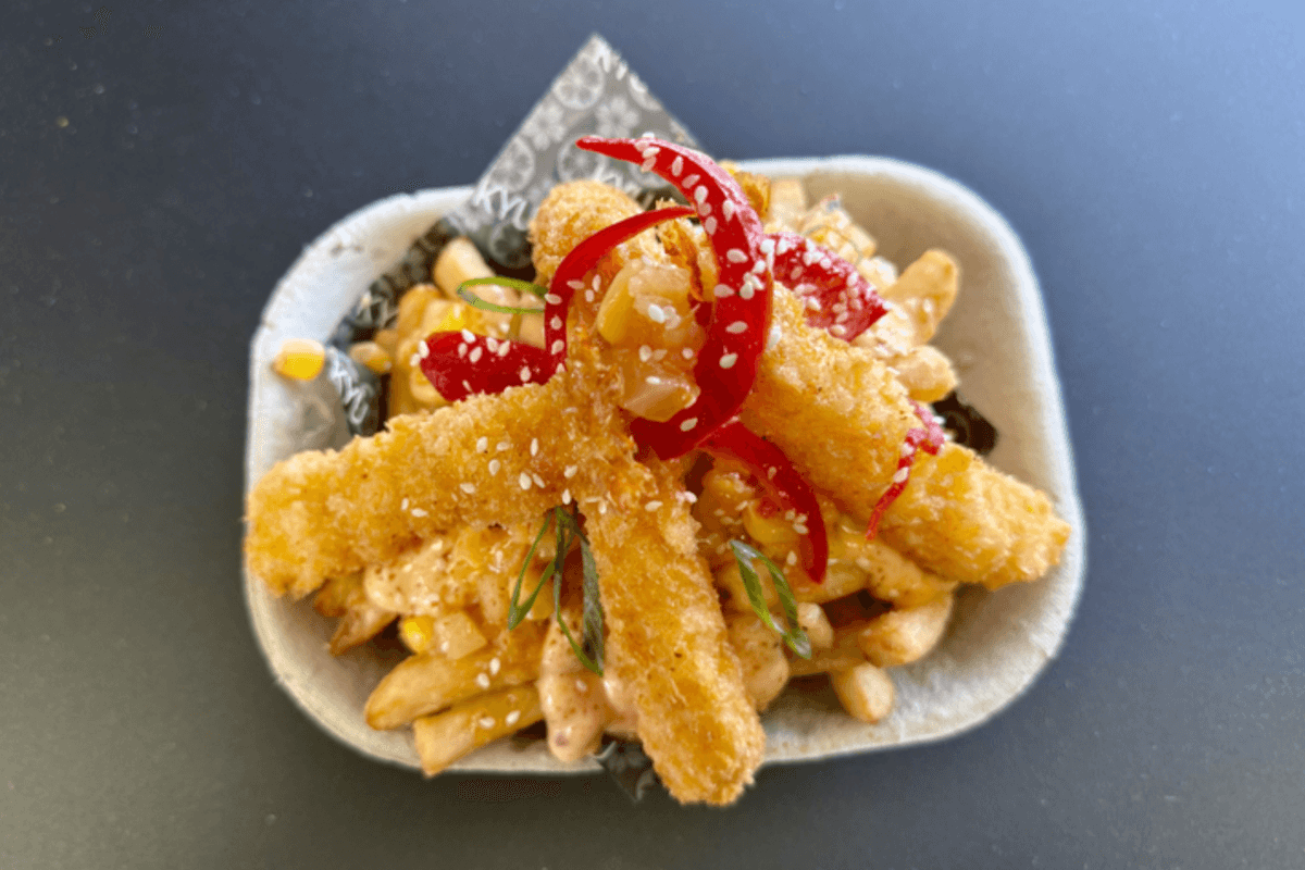 Hawaiian Garlic Shrimp Fries