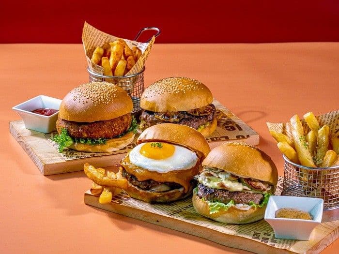 Burger (Chicken, Beef, Lamb and Egg)